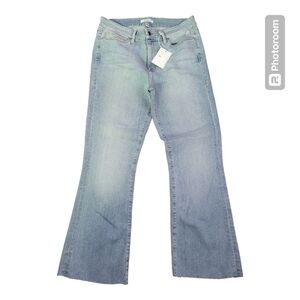 Good American Light Blue Flare Jeans